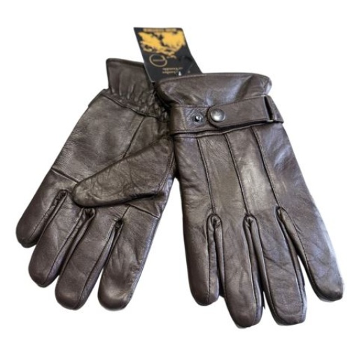 Men's Lamb Skin Gloves w/ Enclosure Button