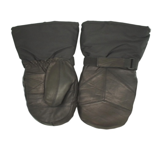 Snowmobile Mitts Large Black Leather w/Removable Liner Sturrdi