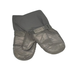 Snowmobile Mitts XL Black Leather w/Removable Liner Sturrdi