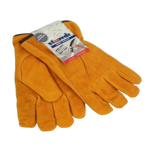 Split Leather Work Glove Pile Lined Sturrdi