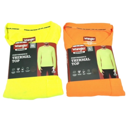 Wrangler Hi Viz Performance Thermal Tops Assorted colours