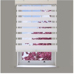 Blinds White cordless polyester 70 inch x 84 inch