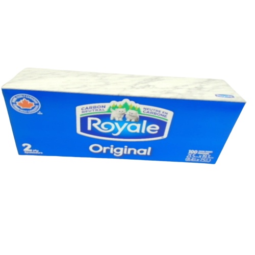 Royale Original Facial Tissues 2 Ply 100 Tissues
