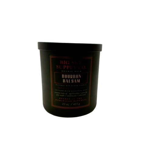 Jar Candle 15oz. Bourbon Balsam Big Sky Supply Co.