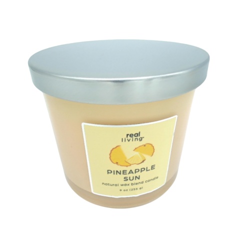 Jar Candle 9oz. Pineapple Sun Real Living