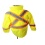 Hi-Vis Waterproof Safety Rain Jacket Large Yellow Sturrdi