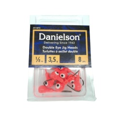 Double Eye Jig Heads 1/8oz. Orange 8pk. Danielson