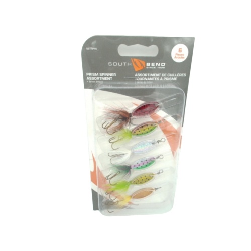 Prism Spinner 6pk. Assorted Colours South Bend
