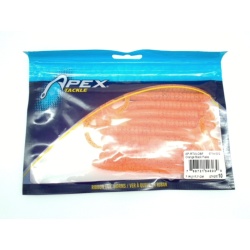Ribbon Tail Worms 10pk. 7 Orange Black Flake Apex Tackle"