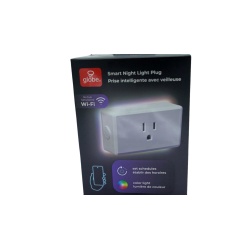 Wi-Fi Smart Night Light Plug Single Outlet White Globe