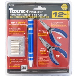 Precision Set 12Pc Screwdrivers w/ Mini Pliers Tooltech