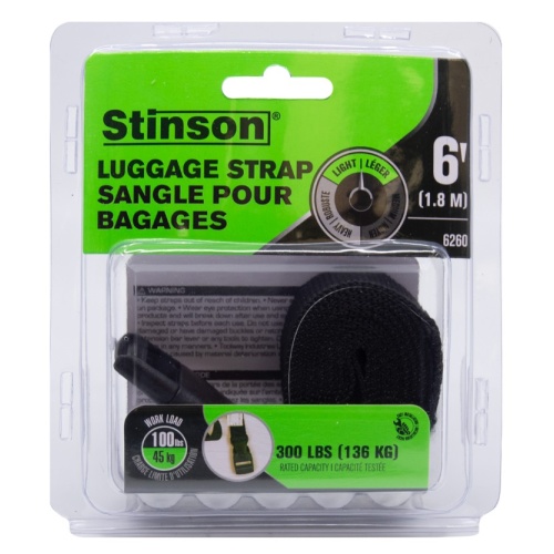 Luggage Strap 1x6' 100 lbs w/ Plastic Buckle