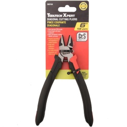 Diagonal Cutting Pliers 6 Black Carbon Steel Tooltech"