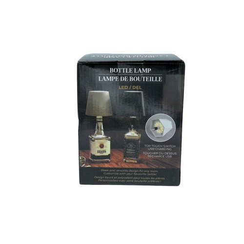 Bottle Lamp LED USB Charging Black Style 2 (DISPLAY)