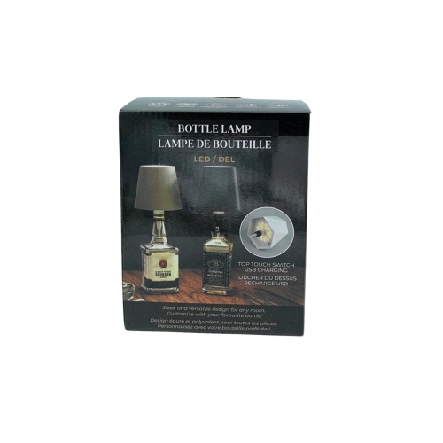 Bottle Lamp LED USB Charging Black Style 4 (DISPLAY)