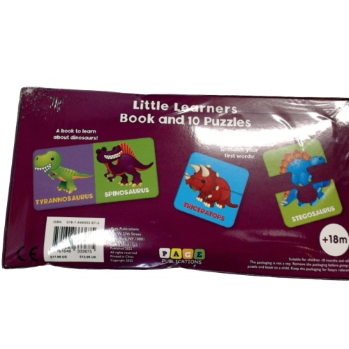 Little Learners Book & Puzzle Set Dinosaurs