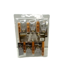 Angular Paint Brush Set 6pc. Ass't Sizes Polyester Nylon Golden Touch