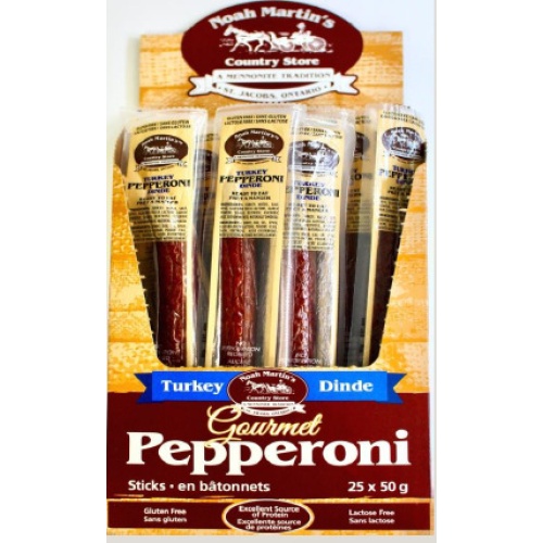Pepperoni - Turkey Singles 50g - Heidelberg Foods Ltd. Made in Canada