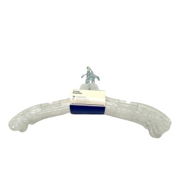 Crystal Cut Dress Hanger 7pk. Clear Plastic Simply Essential