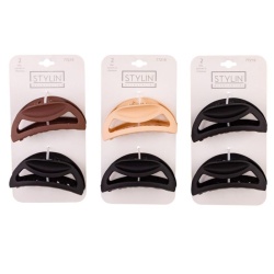 Claw Clip Curved Matte 2 Pc Stylin