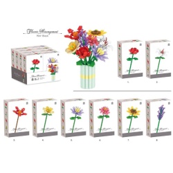 DIY Flower Bouquet Building Block Set