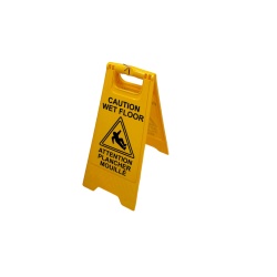 Caution Sign Board Wet Floor Plastic Limpus