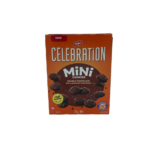 Celebration Mini Cookies Double Chocolate 200g. Leclerc (Or 3/$9.99)