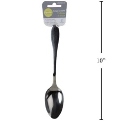 Soup Spoon 2 Pc Stainless Steel Luciano Gourmet