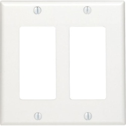 Decora WallPlate two gang white