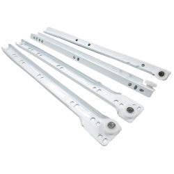 Drawer Slides 450mm White (1 Pair)