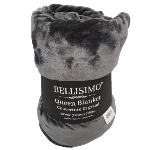 450gsm Flannel Blanket 90×90 – Dark Grey