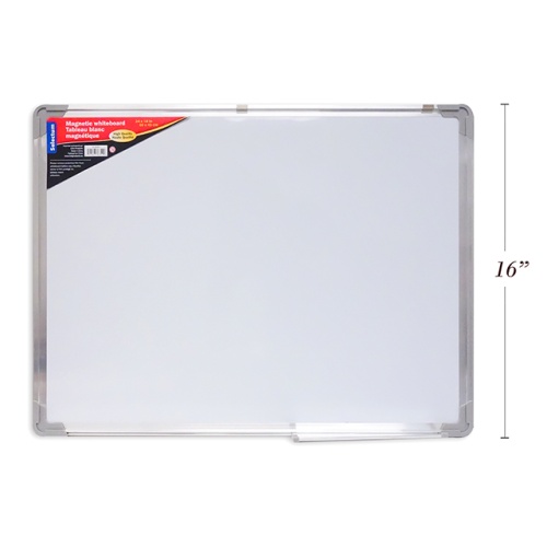 MAGNETIC WHITEBOARD HIGH QUALITY 60X45CM 24X18 WITH TRAY FLIP ,ALUMINIUM BORDER, DOUBLE SIDED