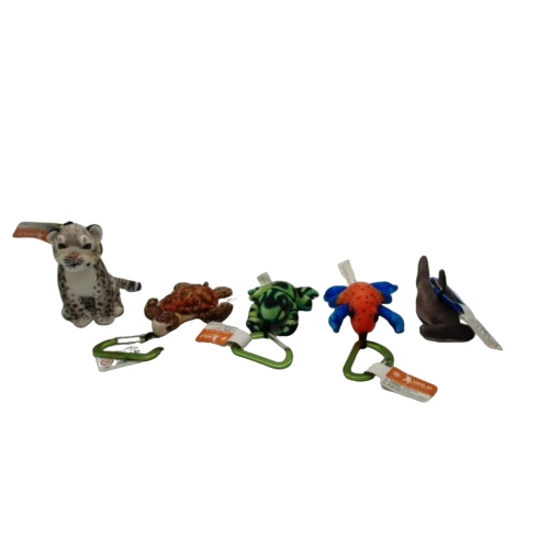 Plush Animal w/Clip Wild Republic Assorted (EACH SOLD INDIVIDUALLY)