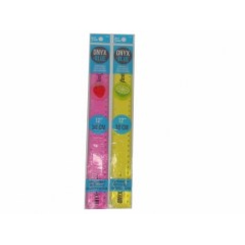 Scented Ruler 12 Ass't Onyx Blue