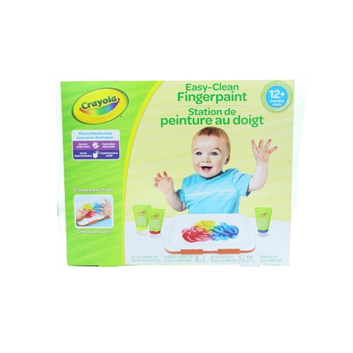 Easy Clean Fingerpaint 3 Colours 10 Sheets Crayola