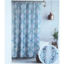 Shower Curtain Arabeque 70x72 Inch Polyester Printed Fabric