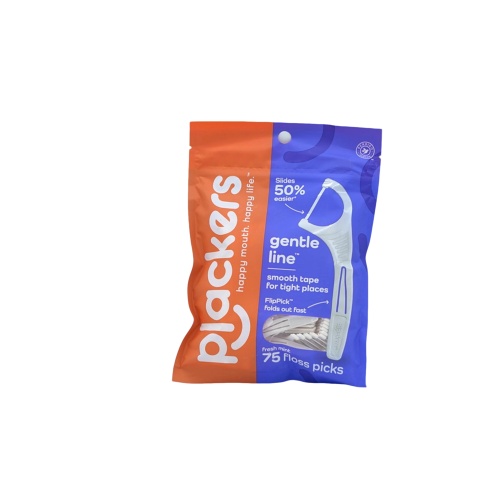 Floss Picks 75pk. Gentle Line Fresh Mint Plackers