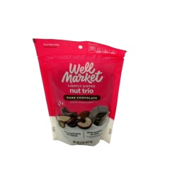 Lightly Dipped Nut Trio Dark Chocolate 227g. Well Market