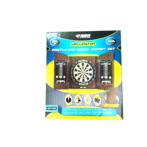 Bristle Dartboard Cabinet Set Official 18 X 1.5