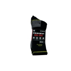 Work Socks 3pk. Size 10-13 Heavy Duty Cotton Mega(endcap)(promo)