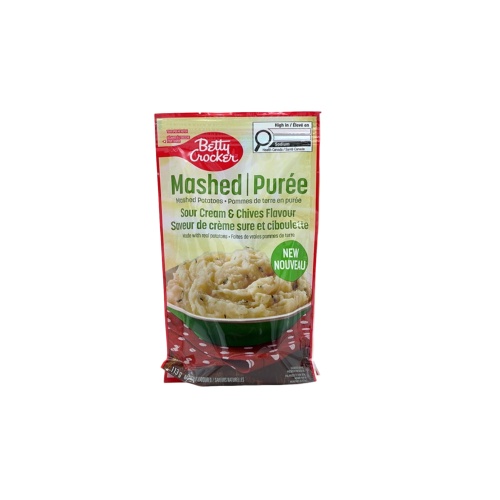 Mashed Potatoes Sour Cream & Chives Flavour 113g. Betty Crocker