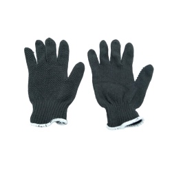 Dotted Seamless Work Gloves Grey Large(12 for $7.99)