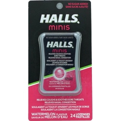 Halls Minis Lozenges 24pk. Watermelon Flavour