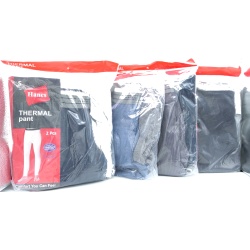 Thermal Pants 2pk. Assorted Colours/Sizes Hanes