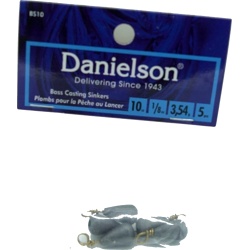 Bass Casting Sinkers 5pc. 1/8oz. Danielson