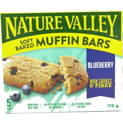 Soft Baked Muffin Bars Blueberry 5 Bars 175g. Nature Valley