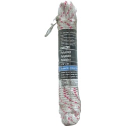 Polyester Diamond Braid Rope 200lb. Whte/pink Onward