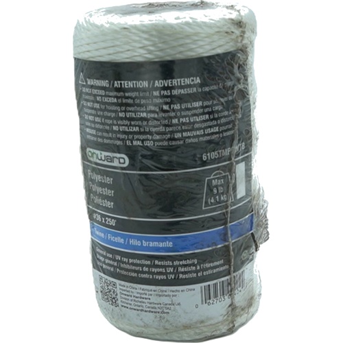 Polyester Twine #36 X 250' 9lb. White Onward