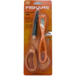 8 Non Stick Scissors w/Paper Cutter Fiskars"
