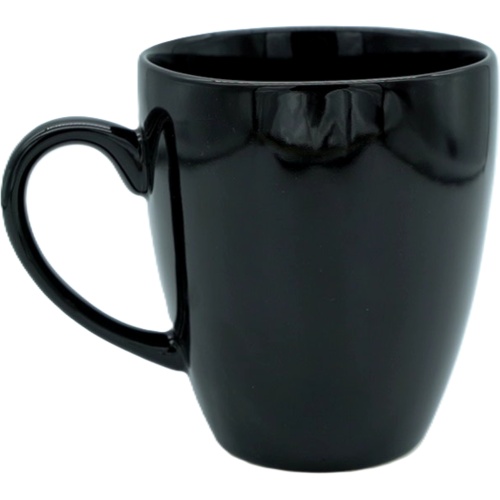 Mug Plain Black Ceramic Waechtersbach